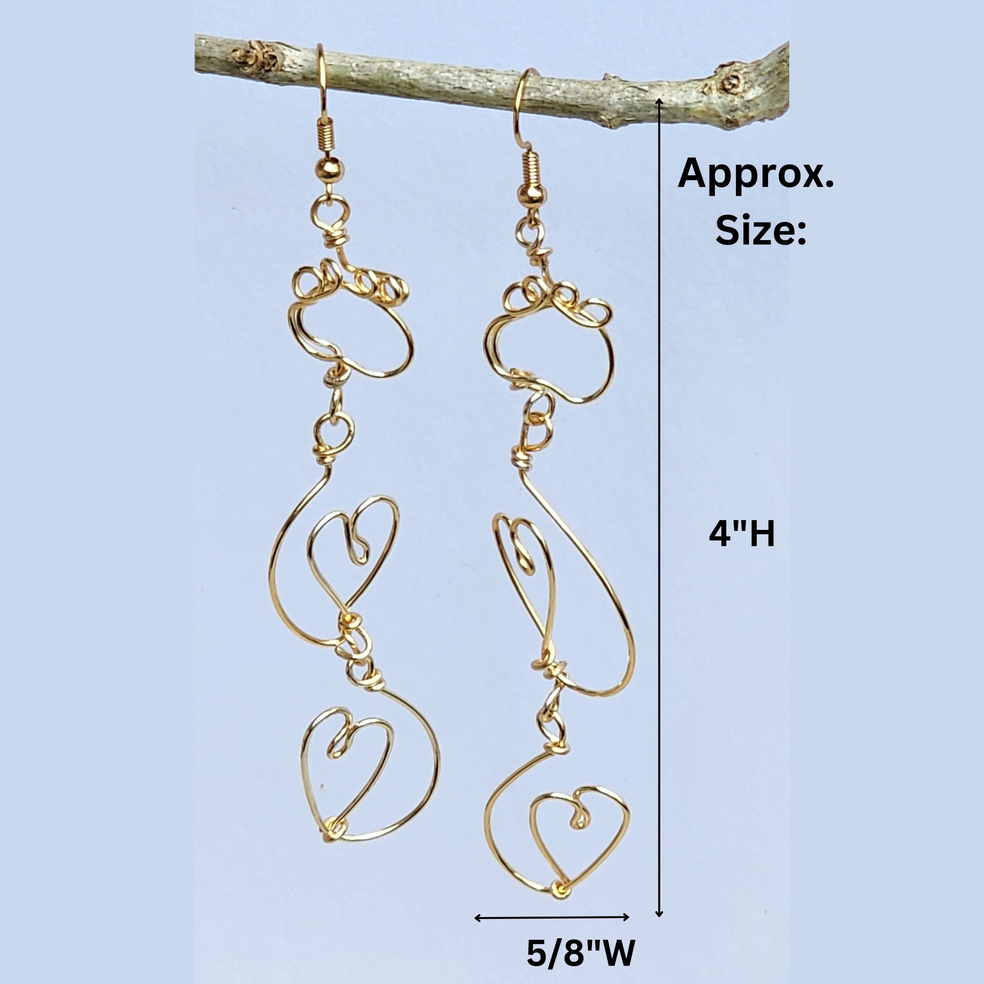 Cute Wire Drop Earrings