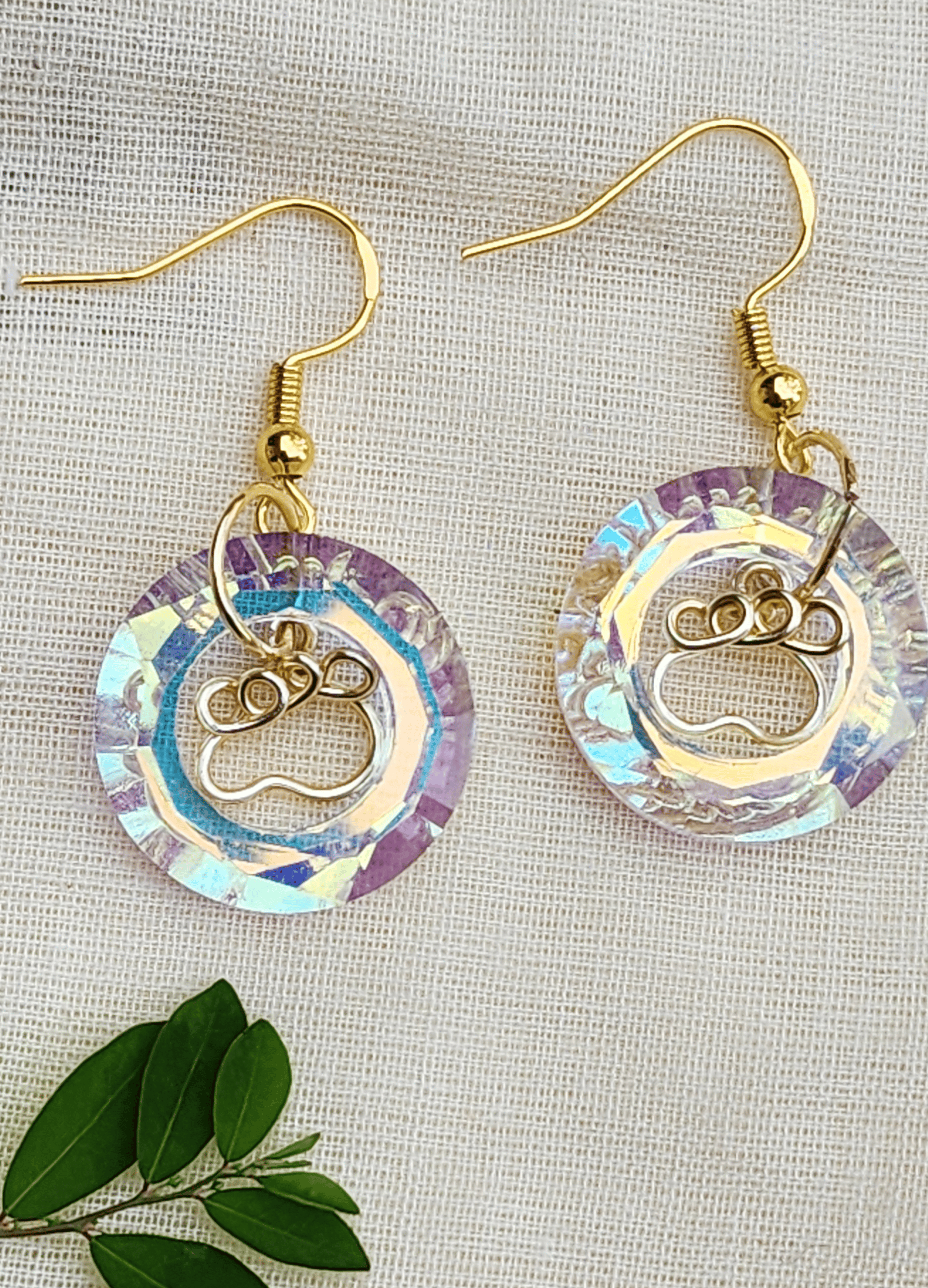 Dog Paw Print Earrings For Pet Lovers