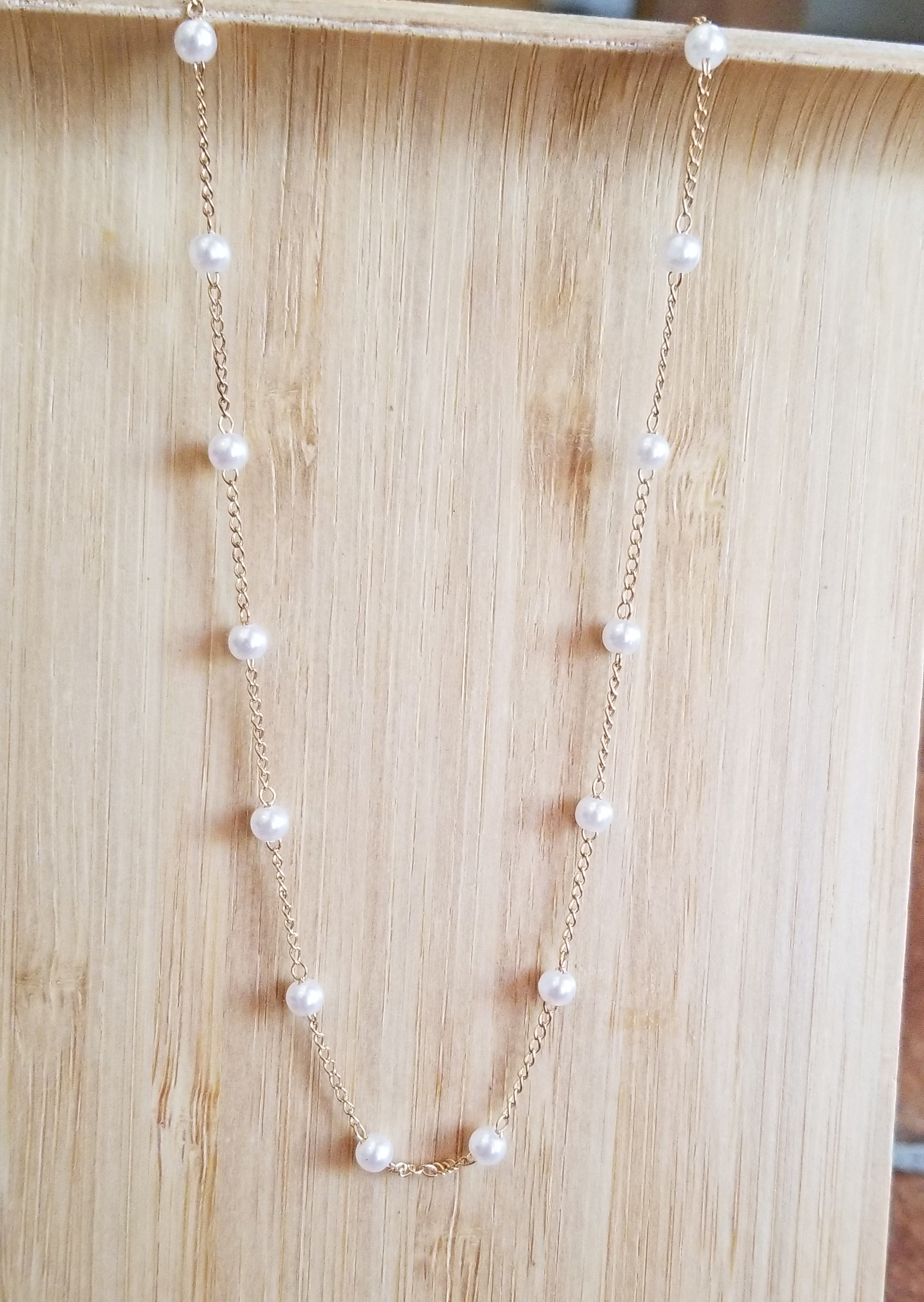 Pearl Necklace Gold