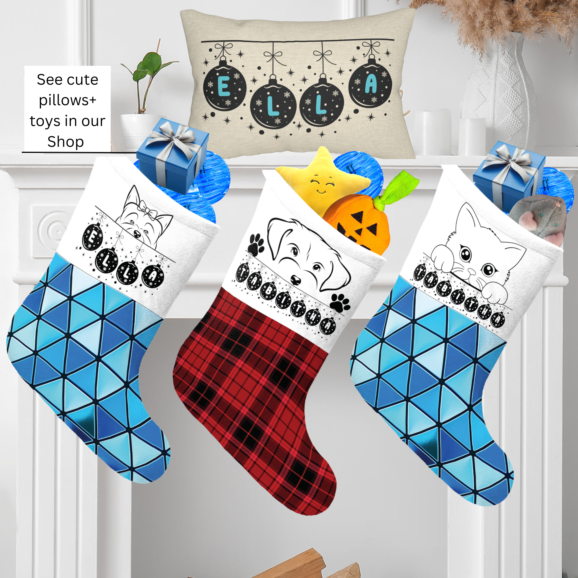 Personalize pet stocking