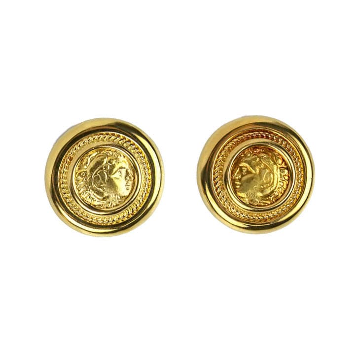 14k Solid Gold Evil Eye Coin Necklace – Azil Boutique