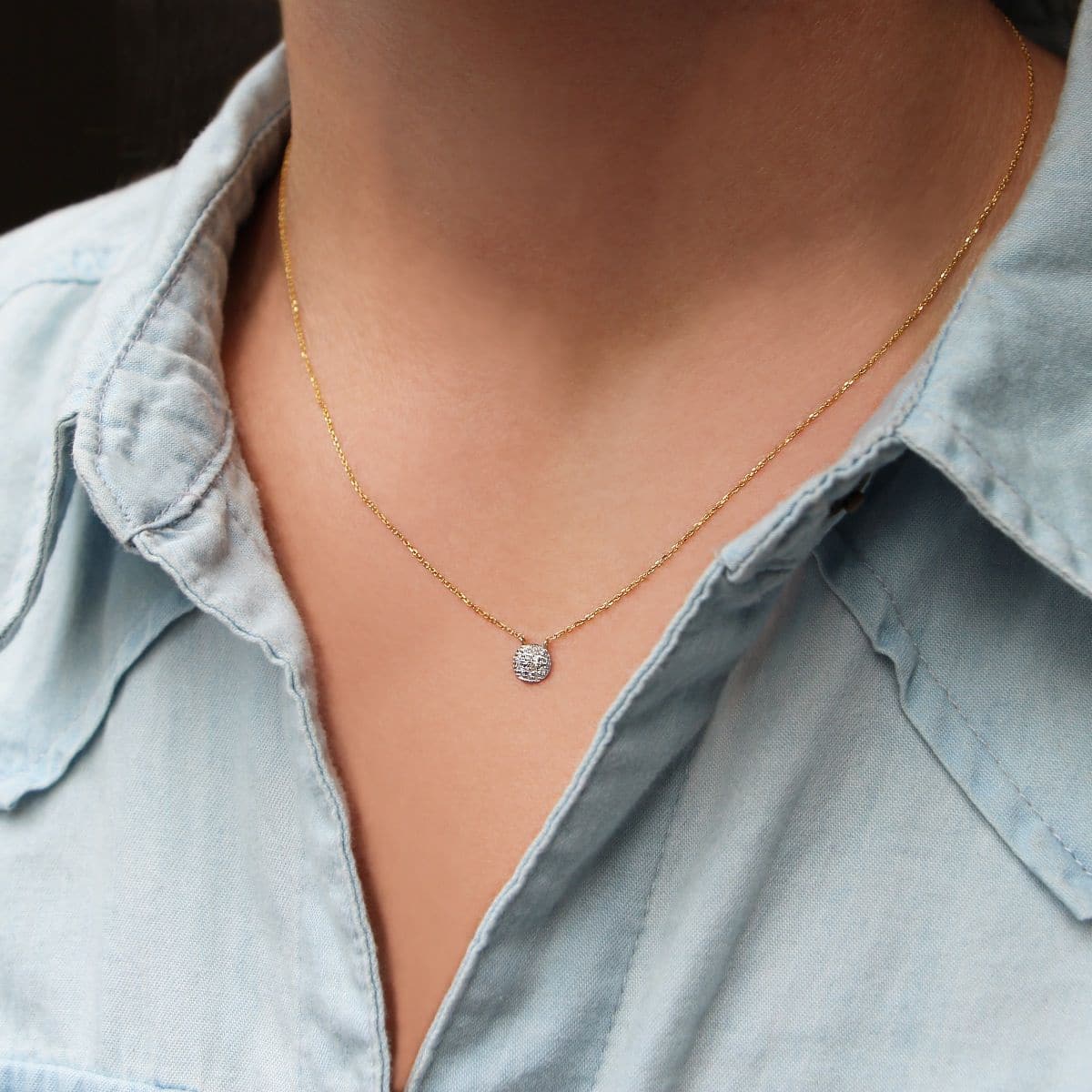 Dana Rebecca Designs Lauren Joy Mini Disc Necklace Springer S Jewelers