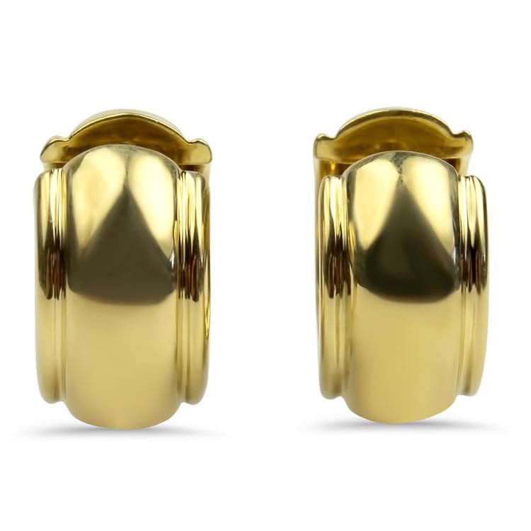 yellow gold earrings