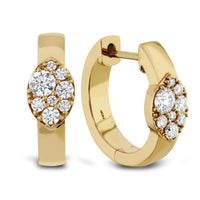 Polar Fire 9ct Gold Diamond Stud Earrings - 17pts per pair - D5543