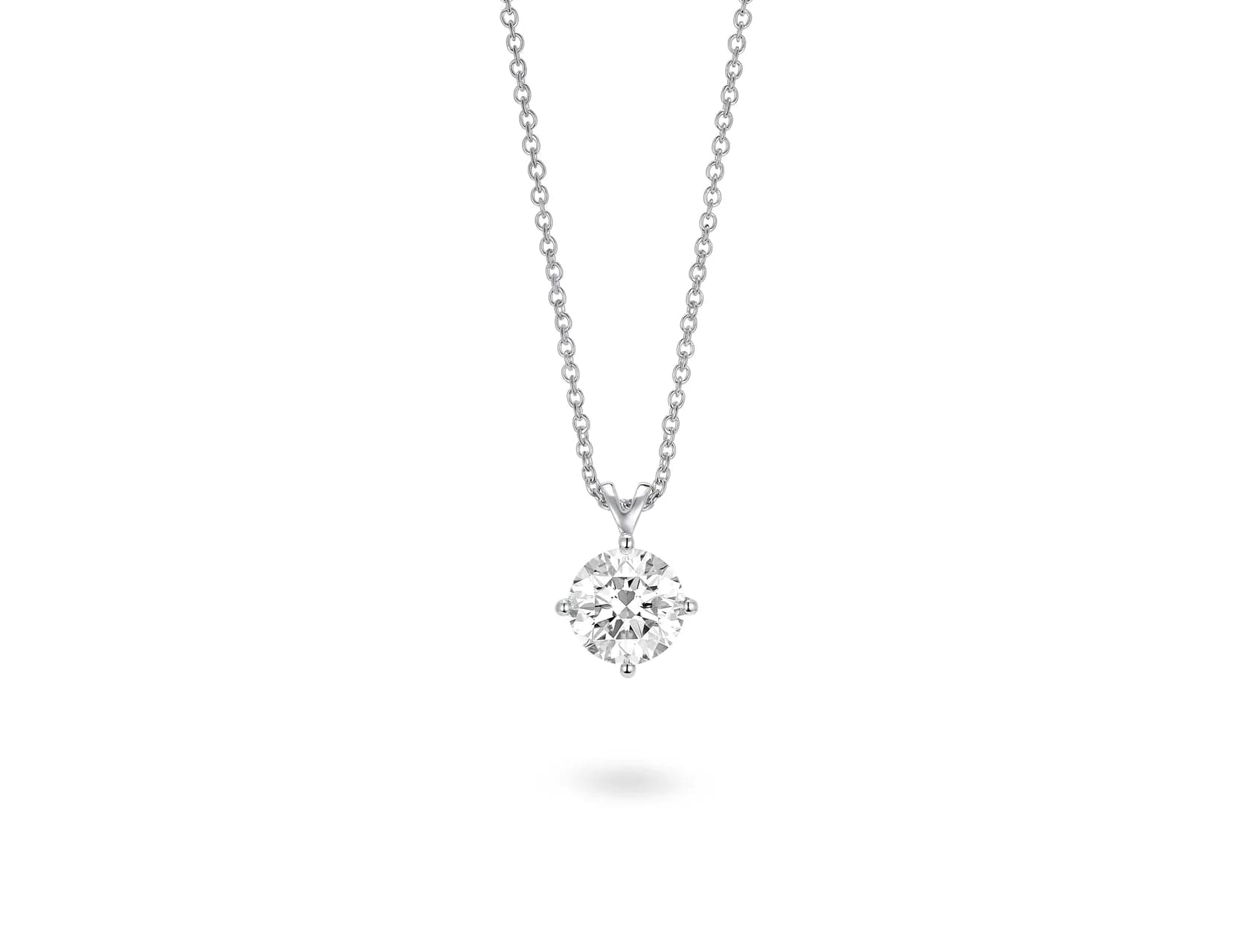 Solitaire Diamond Necklace - Vaidya Gems & Diamonds