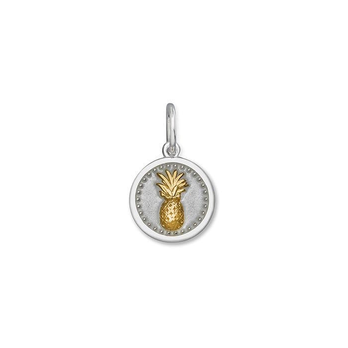 Vivienne Pineapple Pendant, Yellow Gold, White Gold, Lacquer