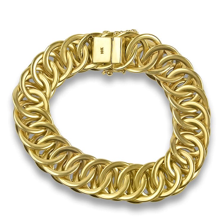 Cartier Estate 14K Yellow Gold Diamond Curb Link Bracelet