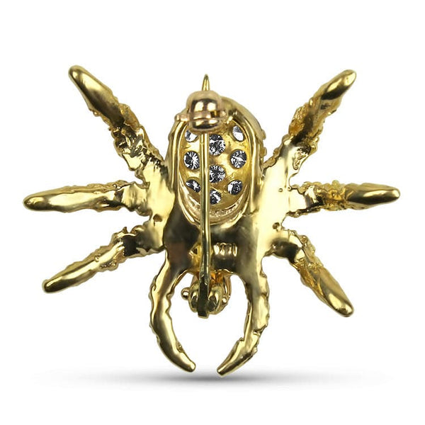 18 Karat White Gold Diamond Spider Brooch Pin - Upper-Luxury