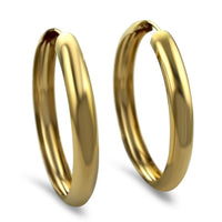 Estate Tiffany & Co. Wide Hinged Hoop Earrings