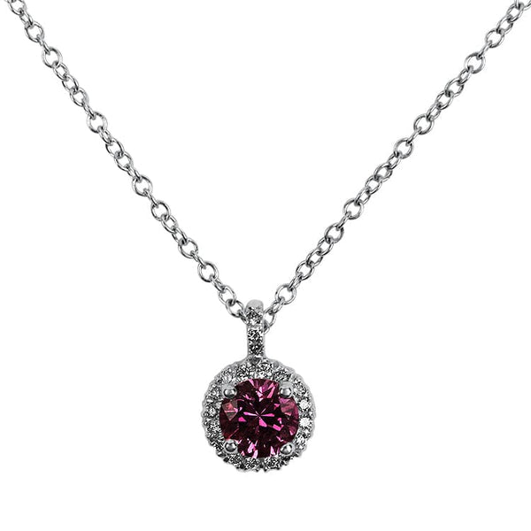 Platinum, Gold, Pink Sapphire and Diamond Collar Necklace