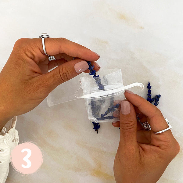 DIY Organza bags - step 3