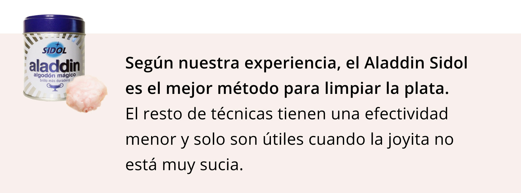 SIDOL  Limpiador de metales impregnado en algodón