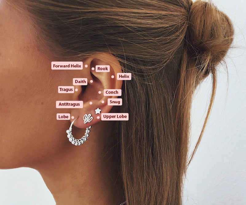 Types of piercings and ear holes | San Saru