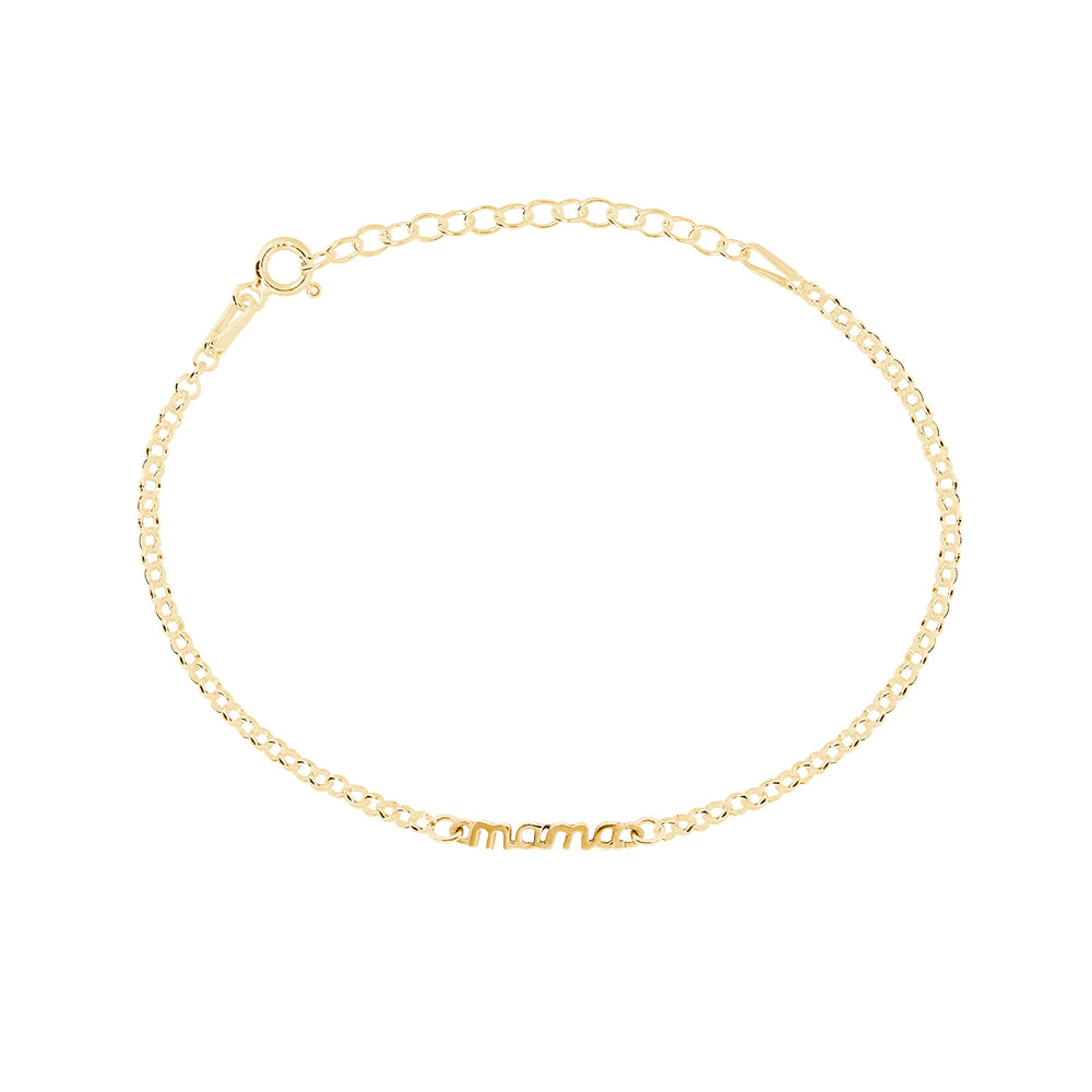 Pulsera mamá oro