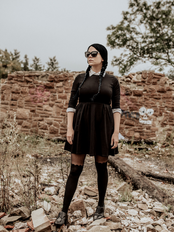 Wednesday Addams: Last-Minute Halloween Costume Idea – From Rachel