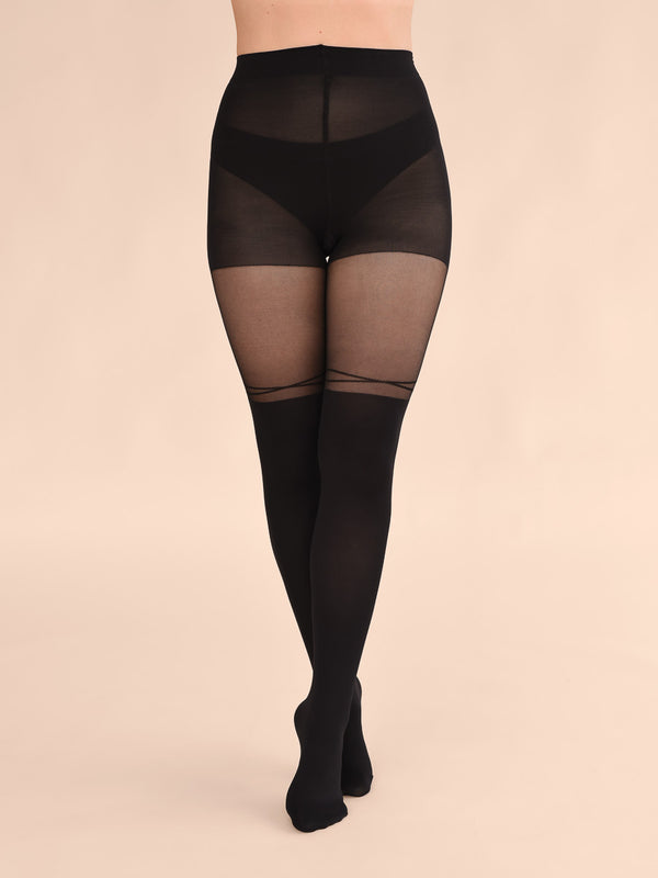Eco Ribbed Pattern Tights – From Rachel