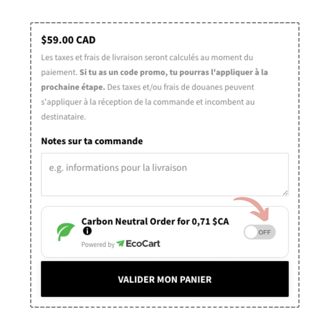 commandes eco cart