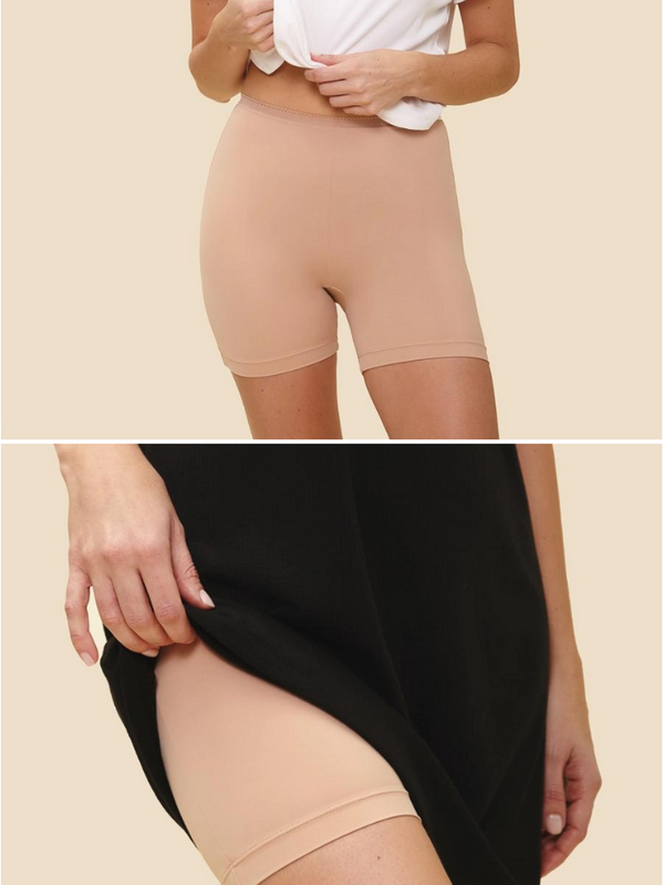 Beige anti-chafing Microfiber Short – From Rachel