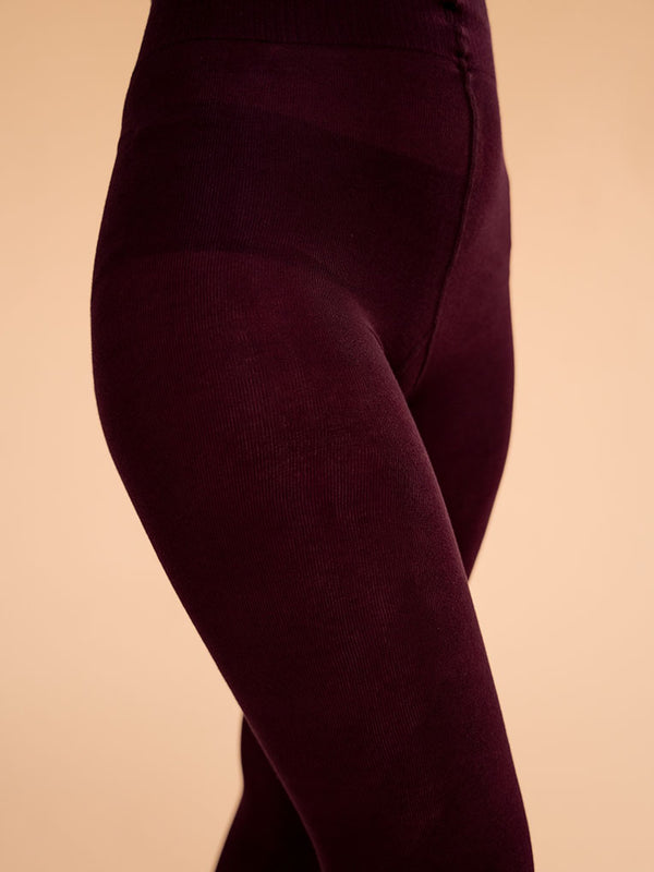 Burgundy Comfy 80D Tights – From Rachel