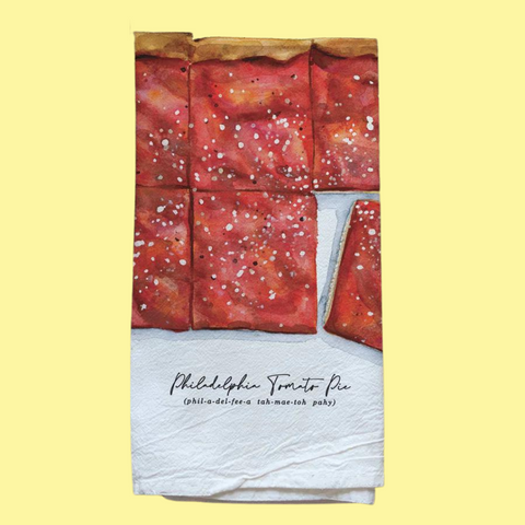 Philadelphia Tomato Pie Flour Sac Towel