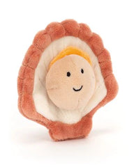 stuffed scallop plush toy