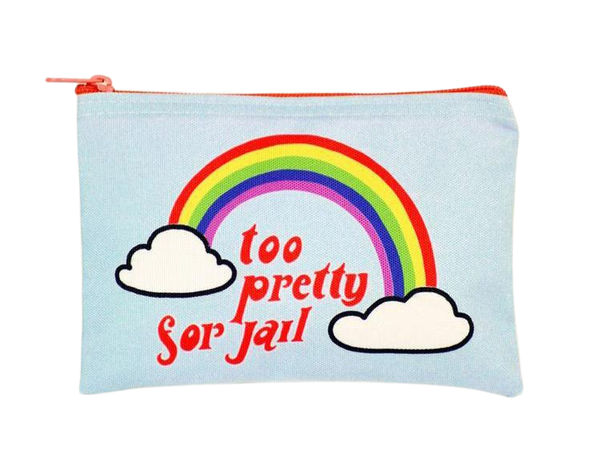 Too Pretty For Jail Zip Pouch