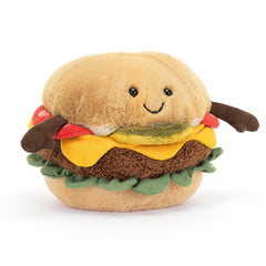 stuffed burger plush toy