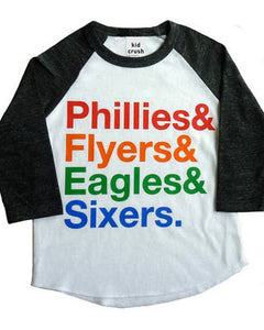 Philadelphia Sports Teams Phillies Eagles 76ers Flyers shirt - Kingteeshop