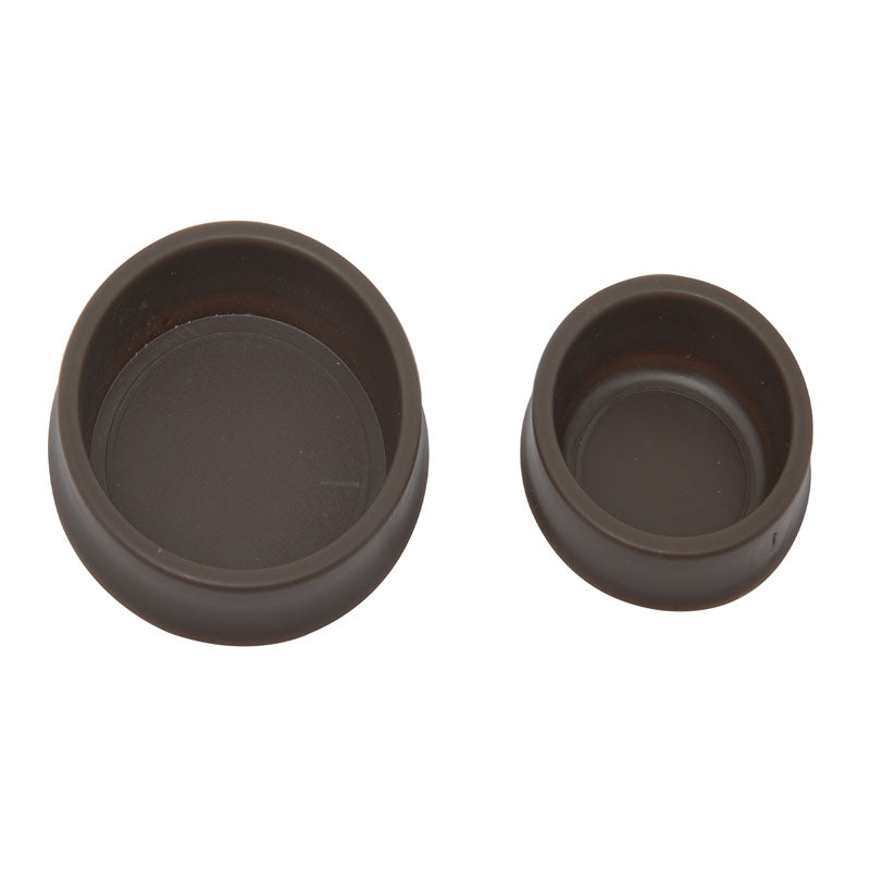 20pc Set Of High Quality Brown Abs Plastic Carpet Castor Cups For