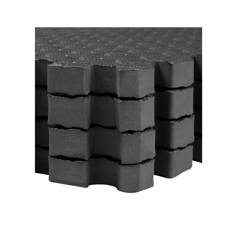 Large And Thick Foam Interlocking Mat Tiles 4 Pack High Grip