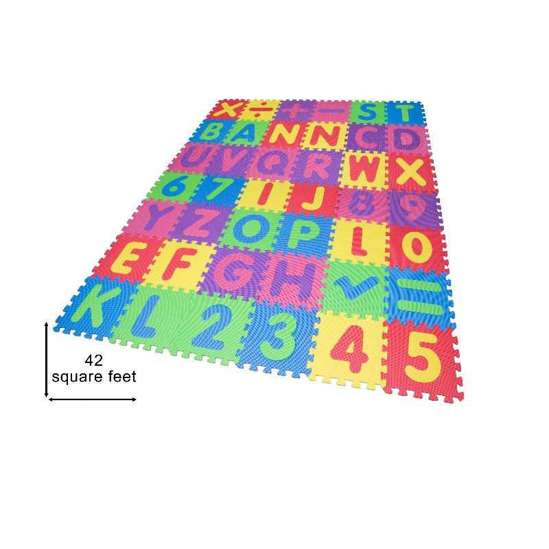 Abc Numbers And Math Symbols Foam Play Mat Tiles 42 Pack