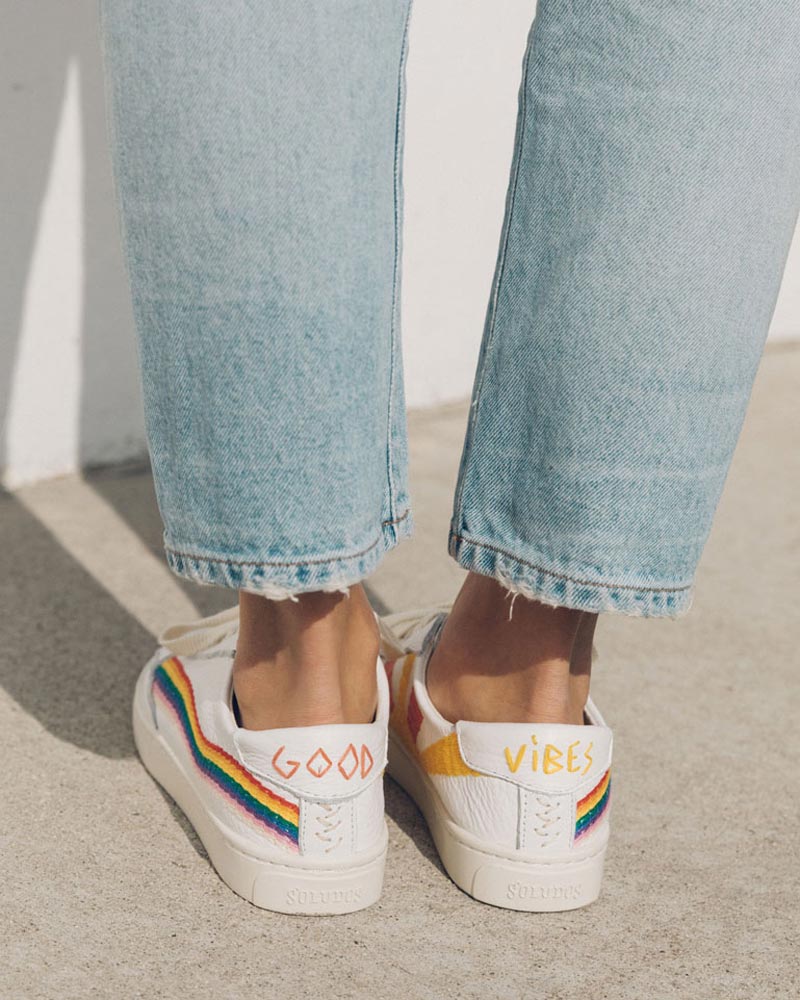 soludos rainbow wave sneakers