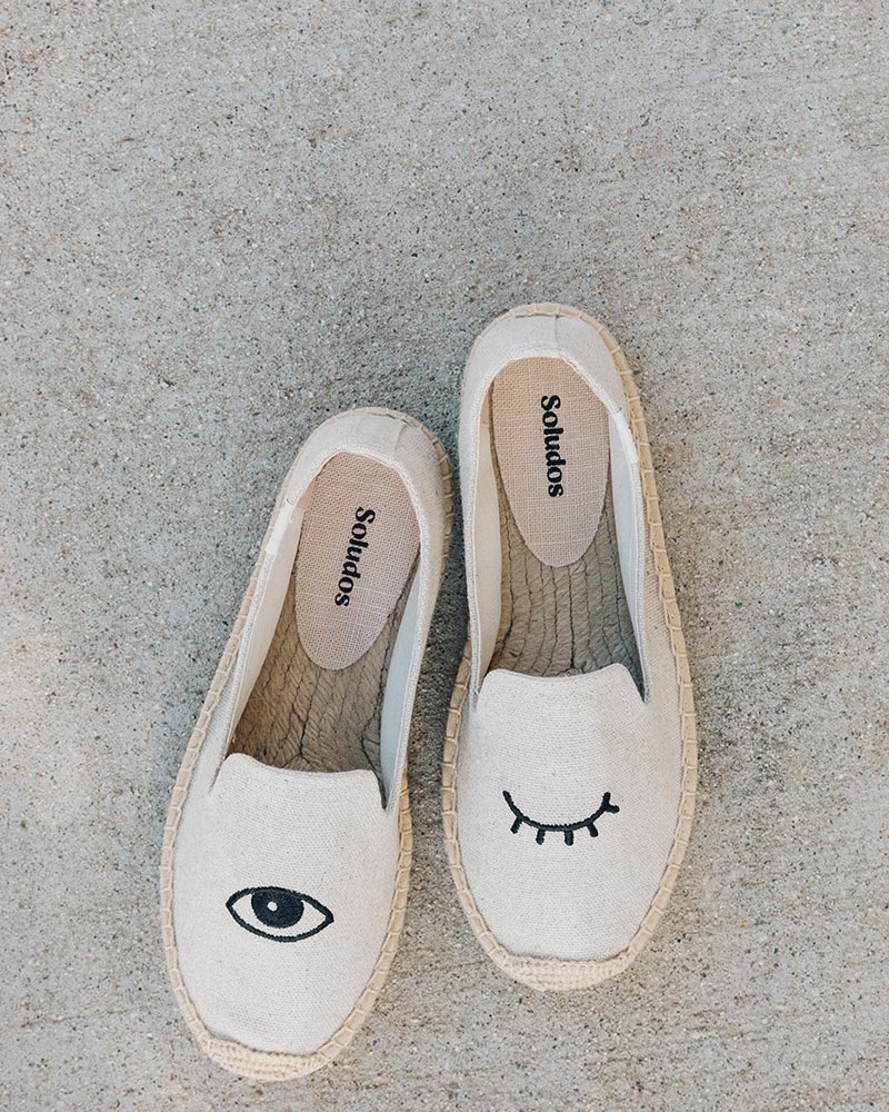 Wink Embroidery Smoking Slipper - Soludos