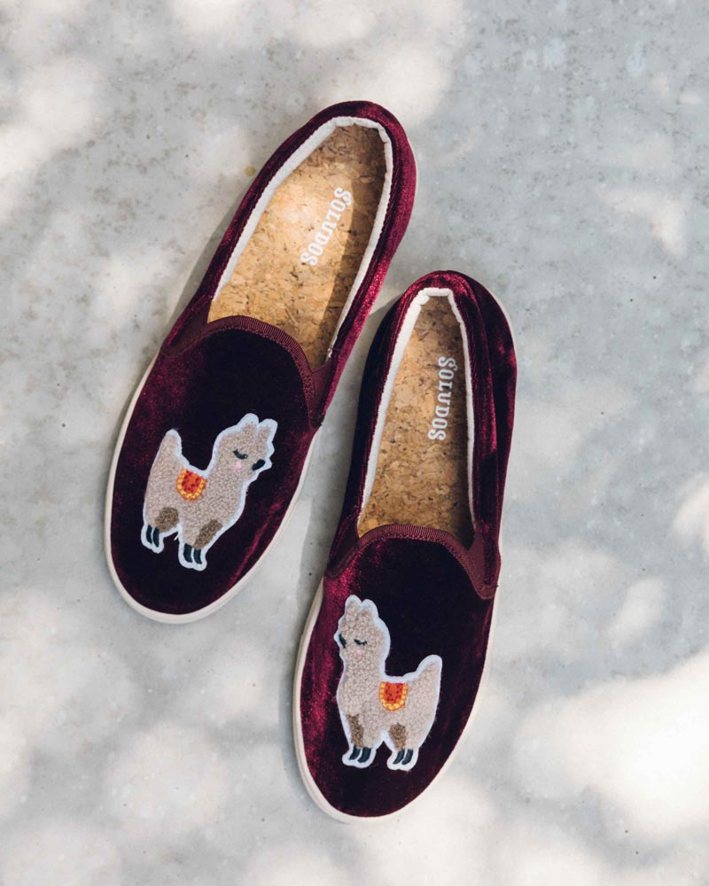 llama shoes soludos