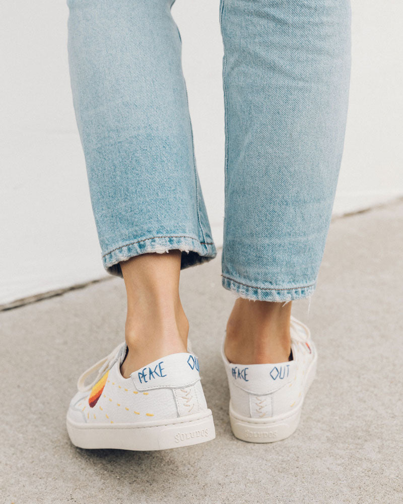 soludos embroidered sun sneakers