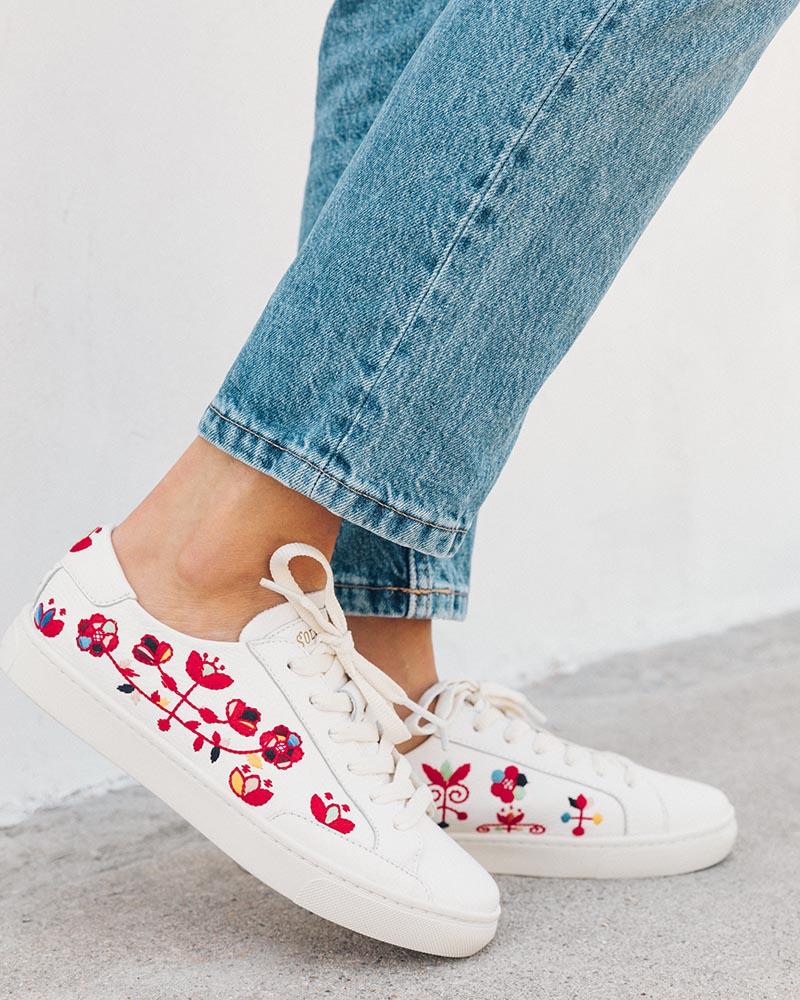 floral sneakers