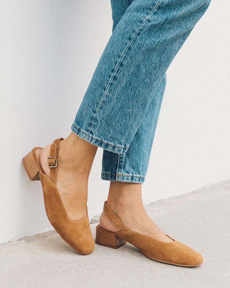 mules with slingback