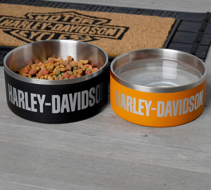 Stainless Steel Pet Bowls - Large Black