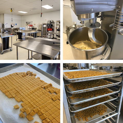 Various pictures of the fully licensed commercial kitchen we use to make dog treats