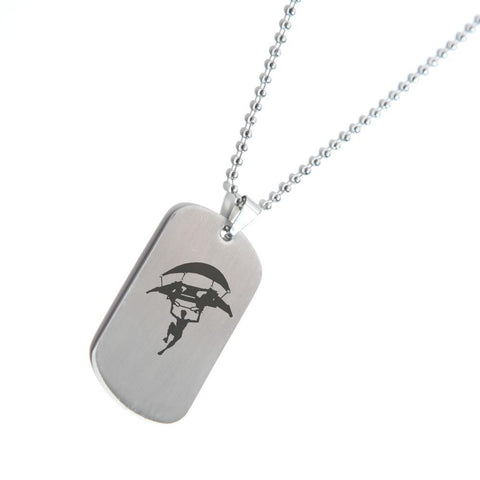 fortnite battle royale dog tag - fortnite parachute silhouette