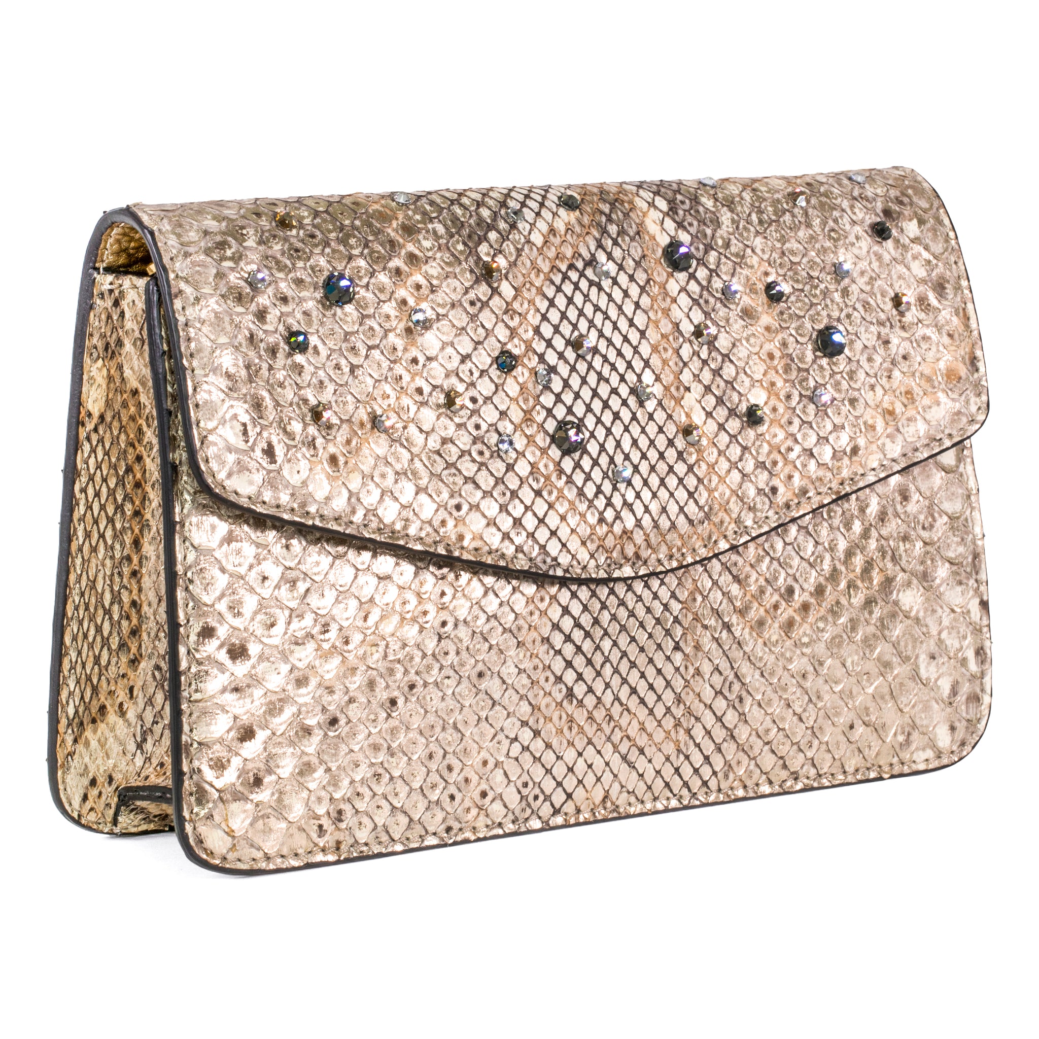 gold and silver clutch