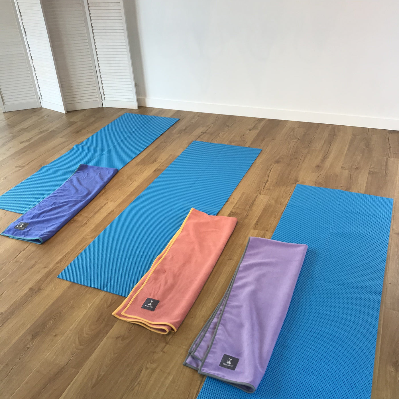 yoga mat and towel set
