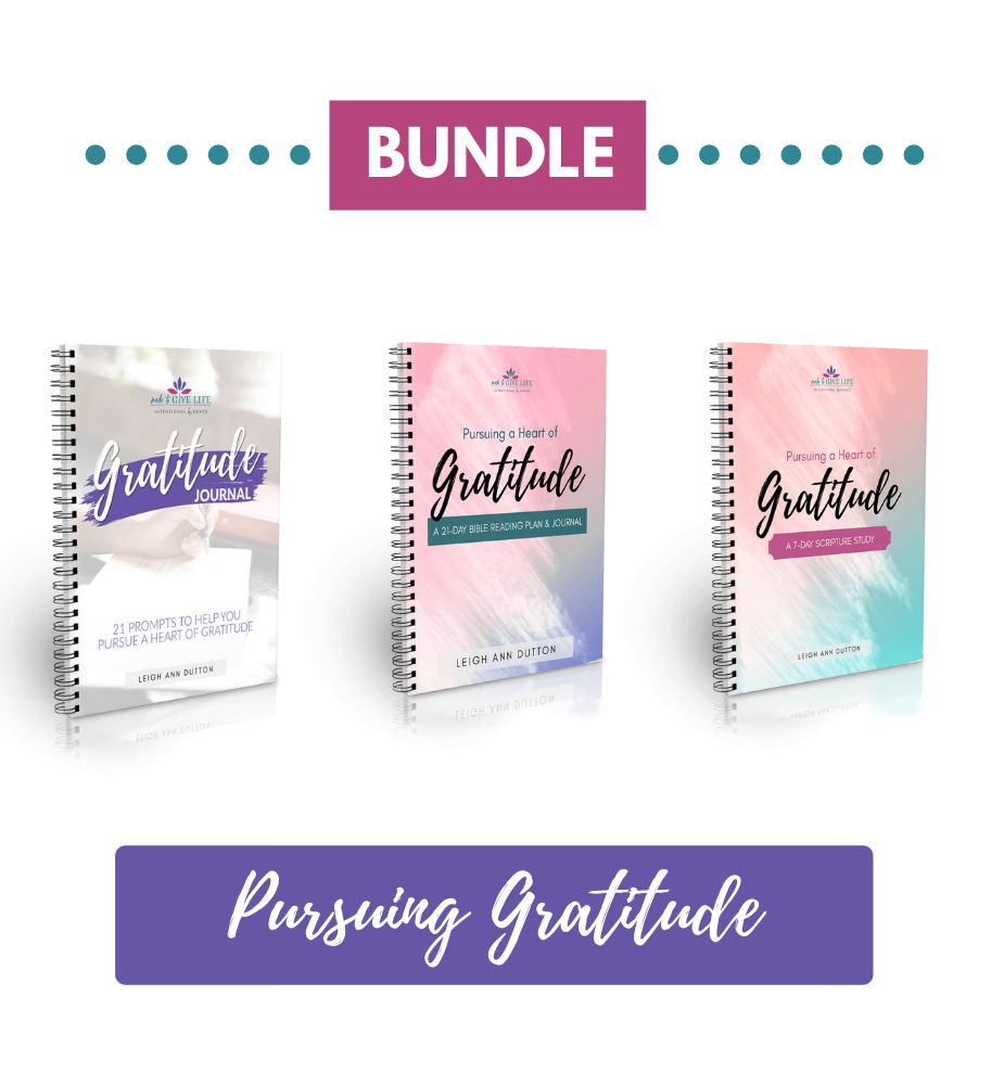 Pursuing a Heart of Gratitude Bundle – Intentional By Grace