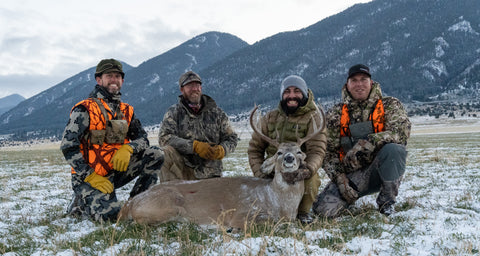 veterans deer hunt for white tail buck in the Rocky Mountains of western Montana