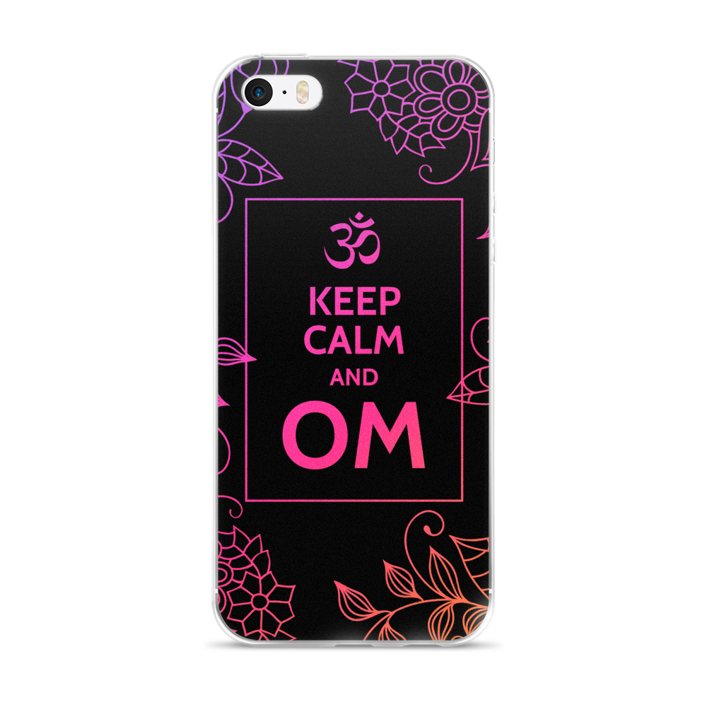Keep Calm And Om iPhone Case