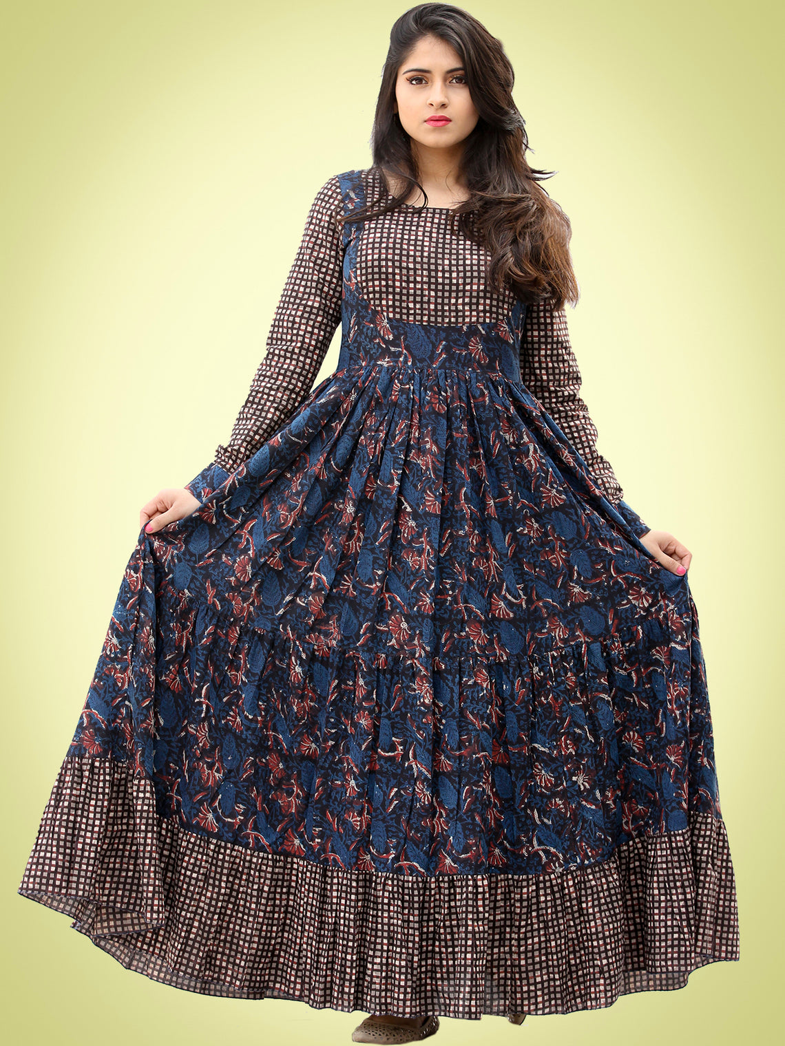 cotton long dresses for ladies