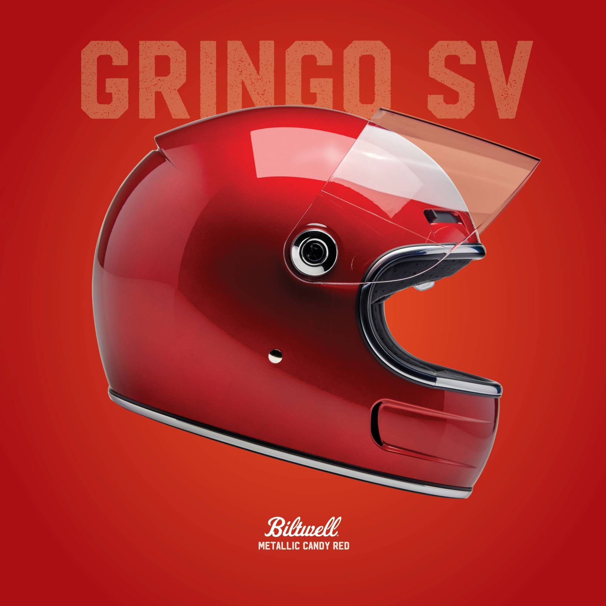 Gringo SV Helmet Metallic Candy Red