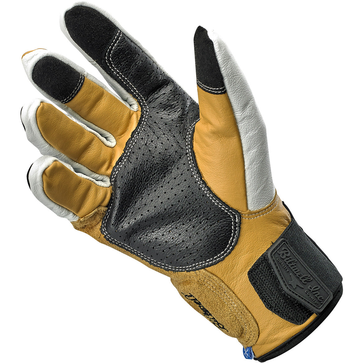 Biltwell® Work Gloves - Black/Black Suede - 100% Heavy Duty