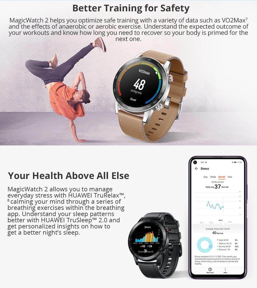Huawei Honor Magic Watch 2 Health Training Feature