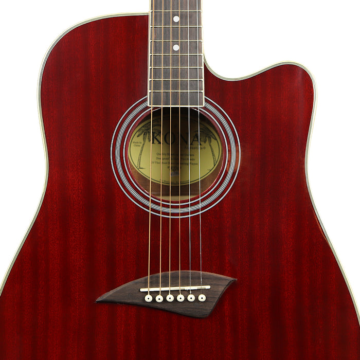 kona acoustic guitar k1trd